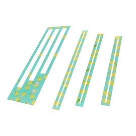 Laroal Zipper Pocket Template Zipper Sewing Templates Zippers Measuring Acrylic Zip Making Templates With Hangable Hole Zip Pocket Quilting Ruler Tool