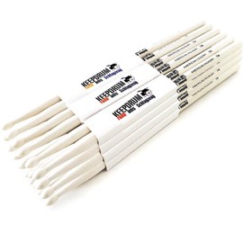 keepdrum 5B Hickory Drum Sticks 12 Pairs