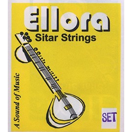 Ellora Sitar Strings, Ellora Roselu, Complete Set With Sympathetic (Tarabh) Strings