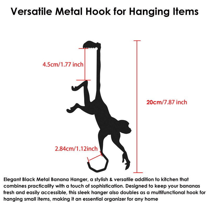 BetLight Banana Hanger Solid Metal Versatile Hook for Hanging Items