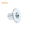 uxcell M6 T-Nuts, 24pcs Carbon Steel Tee Nut Round Base
