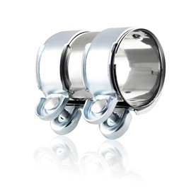 Exhaust Clamp, Diameter 55 mm x 95 mm, Pipe Connector, Exhaust Clamp, Exhaust Clamp for Exhaust Pipe with 55 mm Diameter