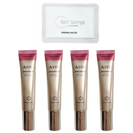 PRIMING WATER Deep Hydration & Brightening, Korean eye cream for AHC PREMIER AMPOULE IN EYE CREAM Season 12, (1.35 fl.oz. x 4ea)
