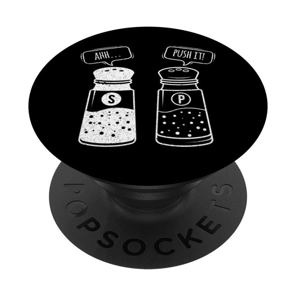 AHH... PUSH IT! Salt And Pepper Shaker Decor PopSockets Adhesive