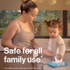 The Honest Company Fragrance Free Sanitizing Alcohol Wipes | Antibacterial + Safe for Hands | Kills 99% of Germs, Made With Aloe | 50 Count (1 Pack)