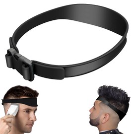 Fade Guide, Adjustable Hair Cutting Instructions, Professional Hair Cutting Tool, for Self Haircuts, Straight Neck Hairline, Portable, Easy to Use (Black