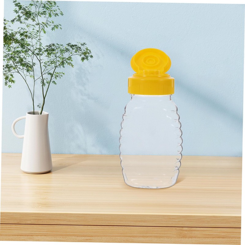 BIUDECO 108ml Squeeze Honey Bottle Dispenser Flip Lid Leakproof Containers
