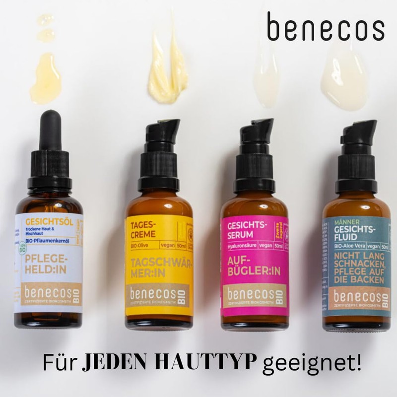 benecosBIO Gesichtscreme BIO-Mandel MIMOSE:R - sensible Haut – vegan –