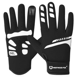 WESTWOOD FOX Guantes De Ciclismo para Hombre Y Mujer, De Dedos Completos, Antideslizantes, con Pantalla Tctil Y Transpirables, para Ciclismo De...    