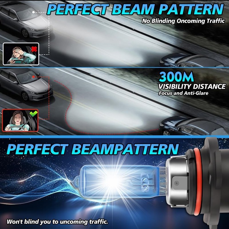 Fit For Nissan Armada 2005-2010 Headlight Bulbs, 9005/HB3 High Beam