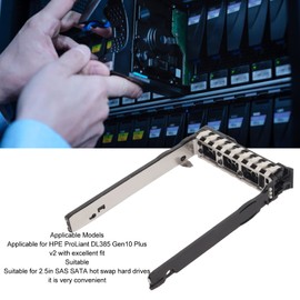 Zyyini Bandeja de Disco Duro, Interfaz SAS SATA de 2,5 Pulgadas Caja Convertidora de Disco Duro P22892 Bandeja de Disco Duro de Servidor para HPE ProLiant DL385 Gen10 Plus V2