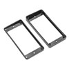 2Pcs Humbucker Pickup Ring Metal Mounting Frame Flat Bottom Replacement