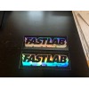 FASTLAB 2PC STICKER SET UTV PARTS AND ACCESSORIES CHROME