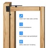 WEKIS Gate Corner Brace Brackets Heavy Duty Anti Sag Gate