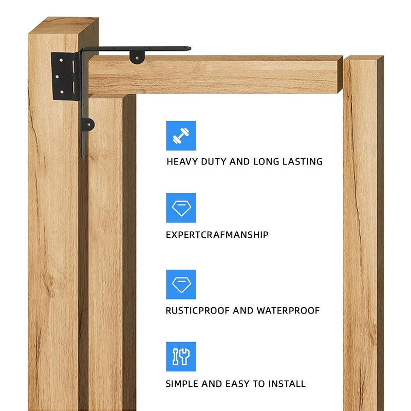 WEKIS Gate Corner Brace Brackets Heavy Duty Anti Sag Gate