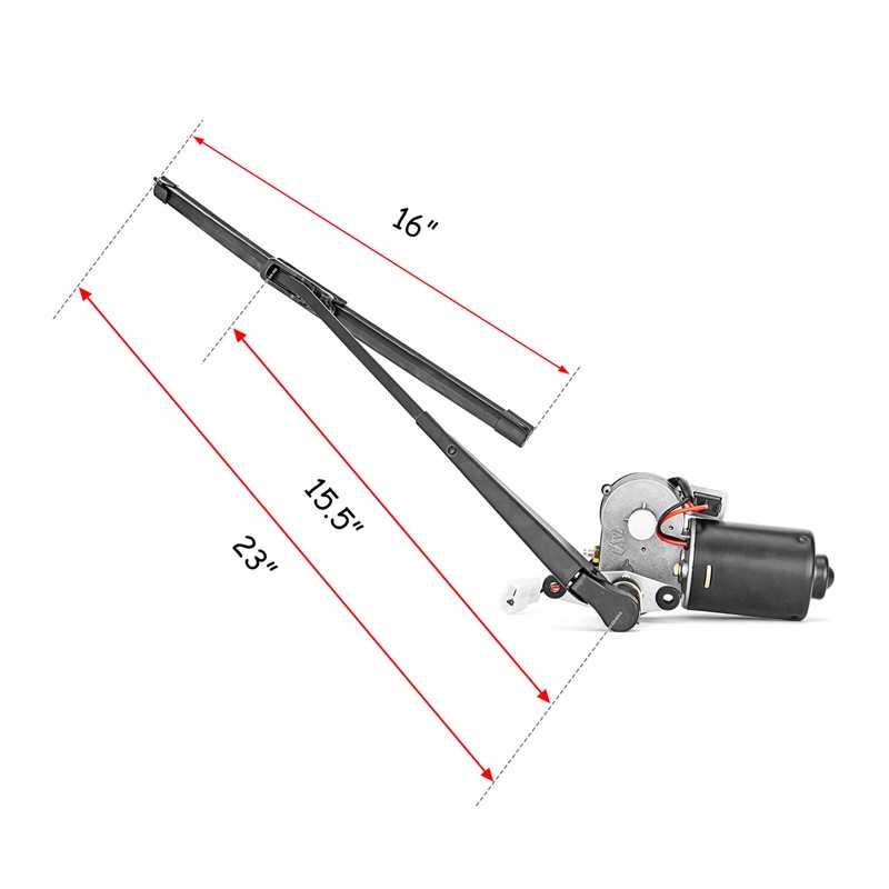 RI UTV 12V Electric Windshield Wiper Motor Kit for Can-Am