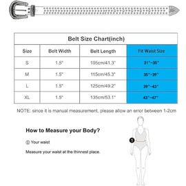 Zaiew Studded belt Rhinestone Belt for Women Men Belts Cowgirl Bling Leather Belt Western Belt Gifts Festivals Christmas Party Belt Wide Womens Belts Belts for Women Women's Belt(Red, XL)