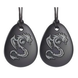 Chew Necklace, Chewelry Sensory Discreet Chewlery for Adults or Kids who Need to Bite Chew or Fidget Autism ADHD, Stim Chewy Aids Help Concentration (Grey Dragon, 2 Pack)