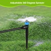 30 Pcs Water Irrigation Drippers, MSDADA Adjustable 360 Degree Fan
