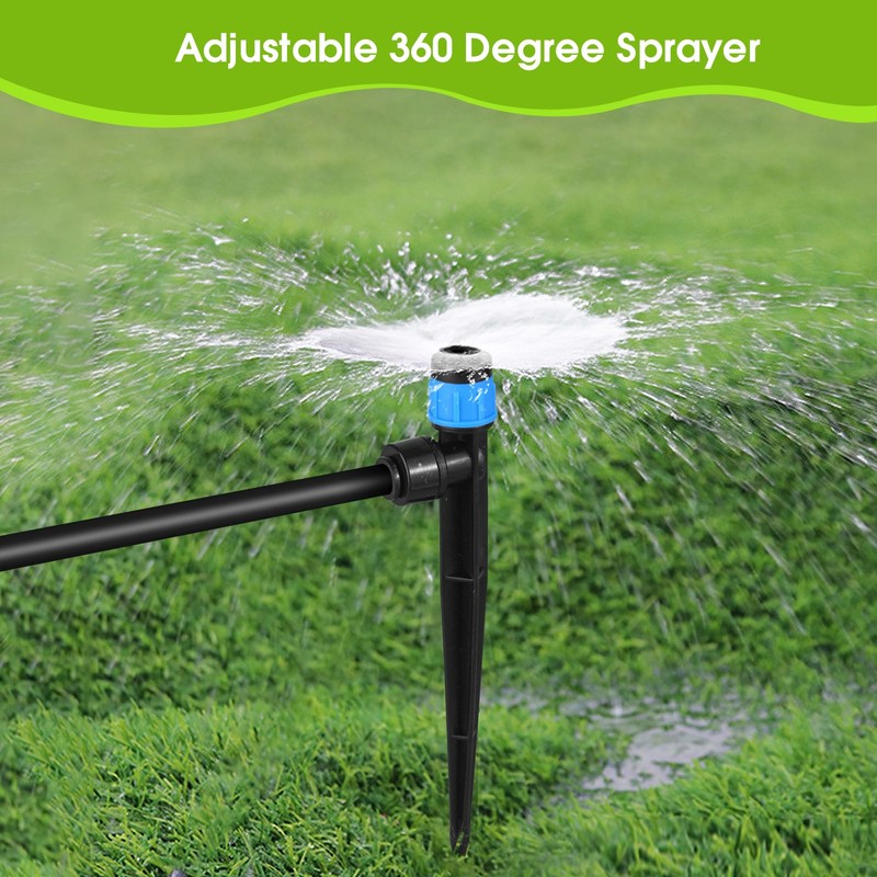 30 Pcs Water Irrigation Drippers, MSDADA Adjustable 360 Degree Fan