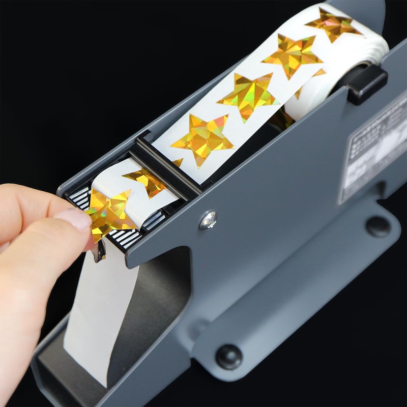 Aurora Roll Stickers RLS-014 Silver, Silver, Star Seals, Gift Stickers,