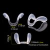 Soft Silicone Glasses Saddle Bridge Eyeglass Nose Pads U Shape