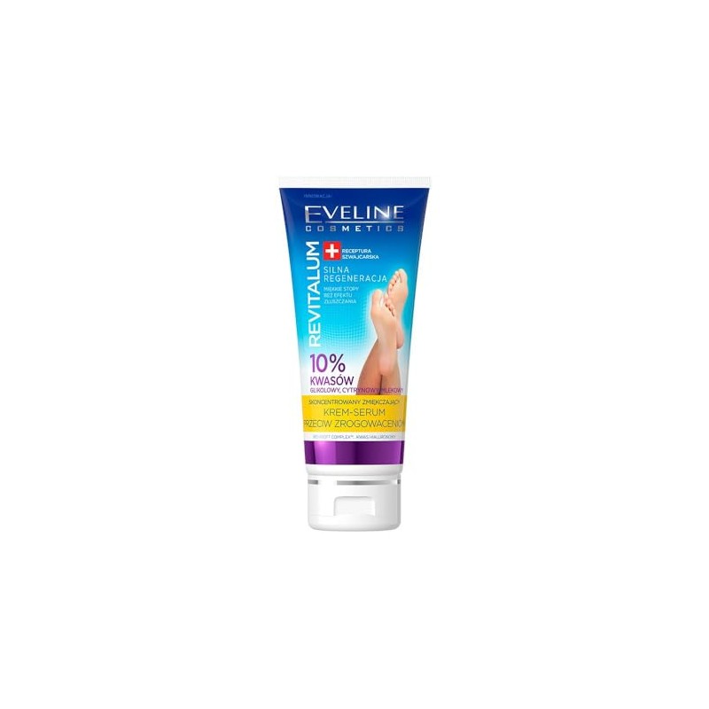 Eveline Cosmetics Revitalum Concentrated Foot Cream Serum with 10% Acid,