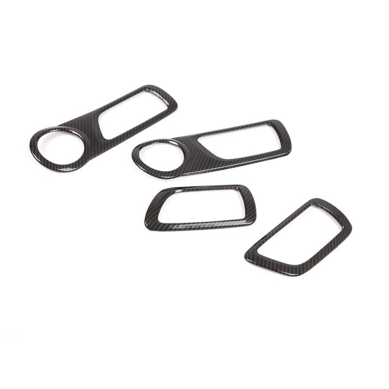 momocar ABS Carbon Fiber Door Inner Handle Bowl Frame Trim