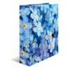 HERMA Folder A4 Blue Flowers, 7 cm Wide, Children's Ring