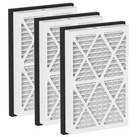 20x30x3 MERV 13 Pleated Air Filters Replacement Compatible with Zephyr VGF Series 20x30x3 Whole Home Return Air Grille Filter,White,3 Pack
