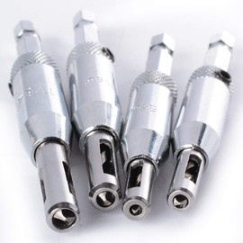 Gasea 4pcs Door Cabinet Self Centering Hinge Drill Bits Set Window Woodworking Puncher Hole Drilling Tool 5/64”, 7/64”, 9/64”, 11/64”