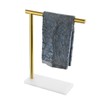 JQK Hand Towel Holder Stand Brushed Gold, Modern Tree Rack