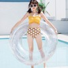 New Transparent Crystal Sequin Adult Inflatable Swimming Ring lf2012 90cm 5ea