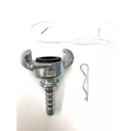 Unbranded 1/2" BARBED UNIVERSAL COUPLER FITTING WATER COUPLER ZINC W/ COTTER PIN