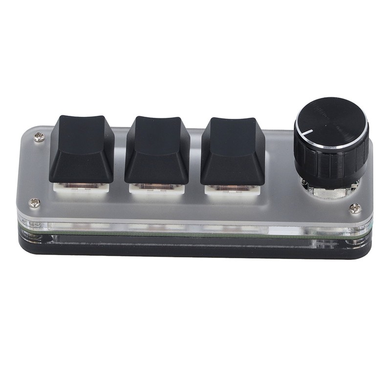 Custom Keypad 3 Key 1 Knob Mini Mechanical Keypad with