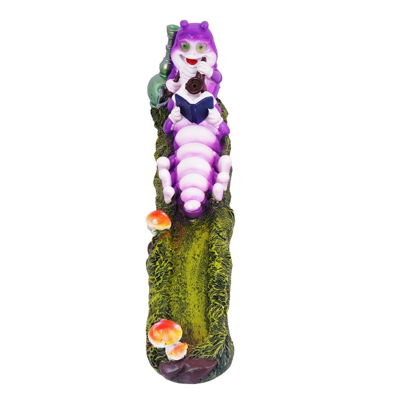 Fantasy Gifts Caterpillar Incense Burner – Hand Painted Resin |