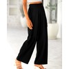 BTFBM Women High Waist Casual Wide Leg Long Palazzo Pants