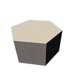 PolySound Sound Insulation Wall and Broadband Absorber Eco Hexagon Diameter 200 mm Colour: White Grey Thickness: 10 cm