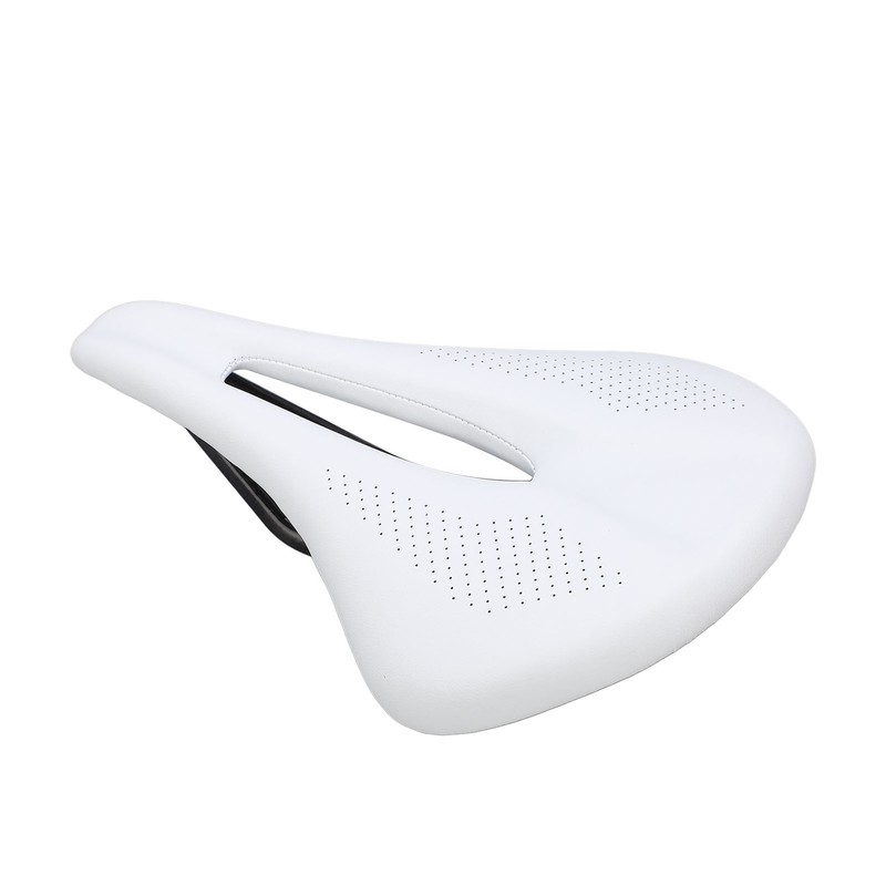 155mm Widen Carbon Fiber Leather Bicycle Saddle Cushion Hollow Cycling