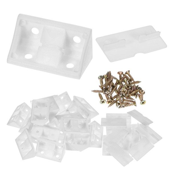 M METERXITY 20-Pack L-Shape Corner Brace, 0.78 x 1.65 in