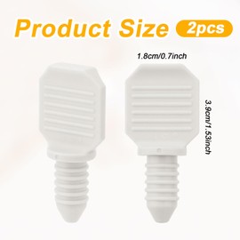 lasuroa 2pcs Washer Drain Hose Caps, Plastic Washer Drain Assembly Plugs 5006ER3009A 5006EN3015A AGF76163711 Replacement Parts for LG Washing Machine (Gray)