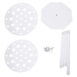28 Hole Pipette Stand, Pipette Support Stand, Transparent Round Disc Test Tube Stand Holder, Laboratory Equipment