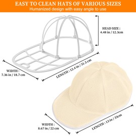 Cap Washing Machine Shape Cap Washer Baseball Cap Washing Frame for Washing Hat Washing Machine for Baseball Caps (Beige, 1 Piece)
