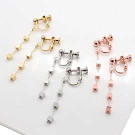 Dice Earrings, metal, No Stone