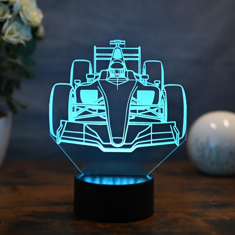 Optechvisual Formula 1 Night Light Lamp, Gift for Formal One