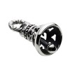 Figmart fp0422 Arabesque Small Bell Pendant (Silver Accessory), Sterling Silver,