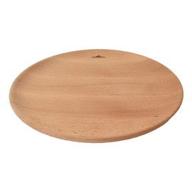 FORESTABLE Plate Dish, Medium, Wood, Natural Wood, Outdoor, Camping, Flat Plate, 8.3 inches (21 cm)