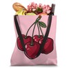 Cherry Cartoon Design: Cute Cherry Design Tote Bag