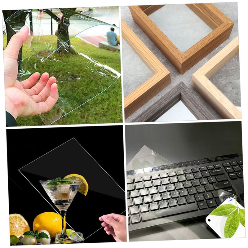 FUNOMOCYA Multifunctional Plastic Sheets 10pcs Set 0.3mm Thick PVC Sheets