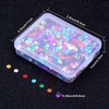 Whaline 20,000 Pcs Bulk Loose Sequins Round Cup Sequins Iridescent